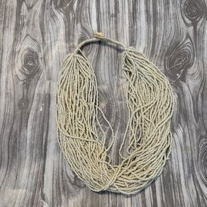 Layered Pearl Seed Bead Necklace